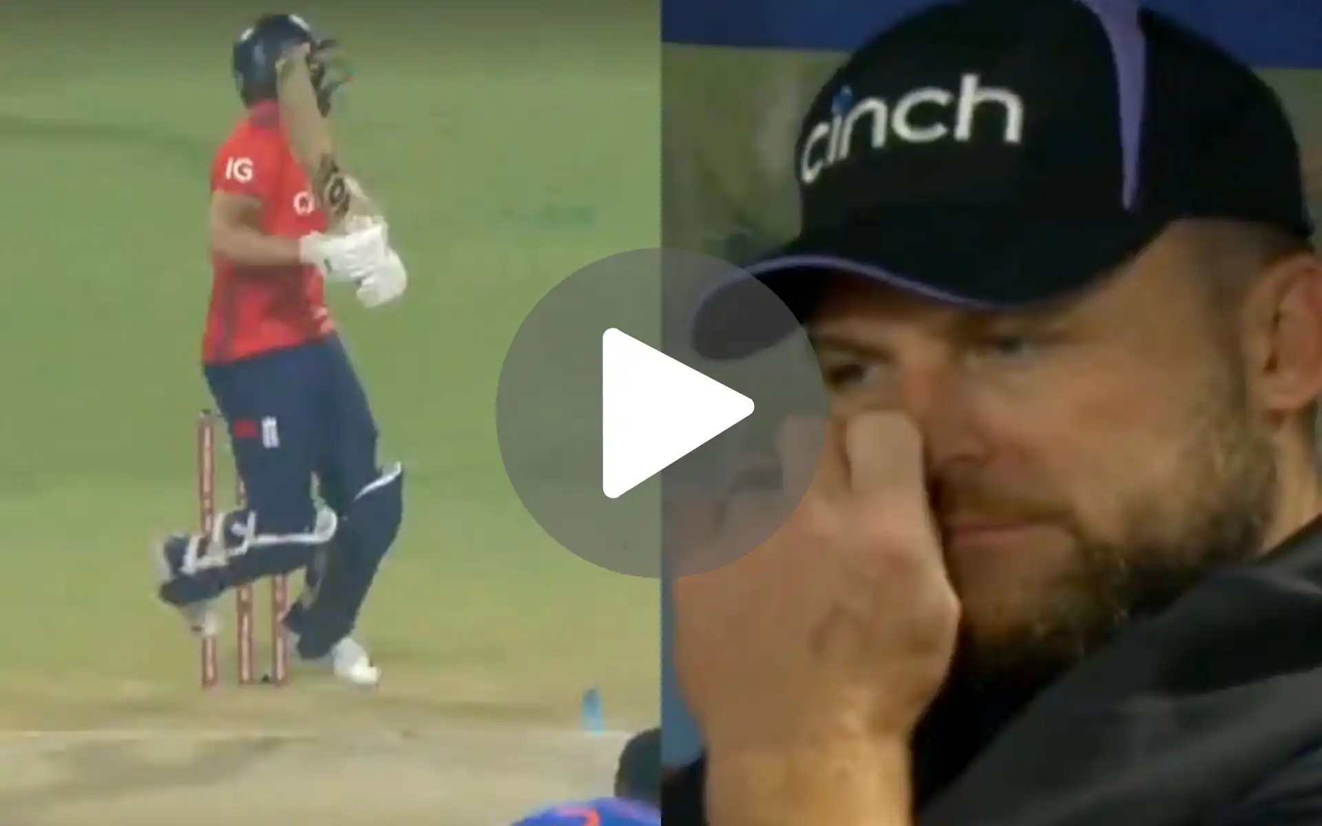 [Watch] McCullum Upset As Phil Salt Succumbs To Arshdeep Singh's Early Assault